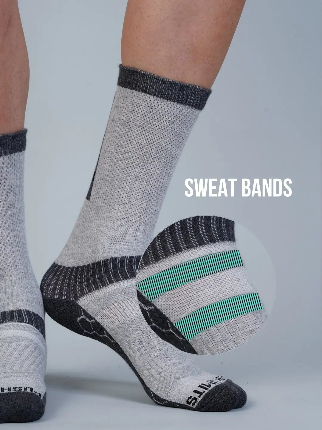 Sports Socks Bundle (7 Pairs) - Athlete Grade Ankle & Crew Socks with Cushioning, Breathability & Arch Support